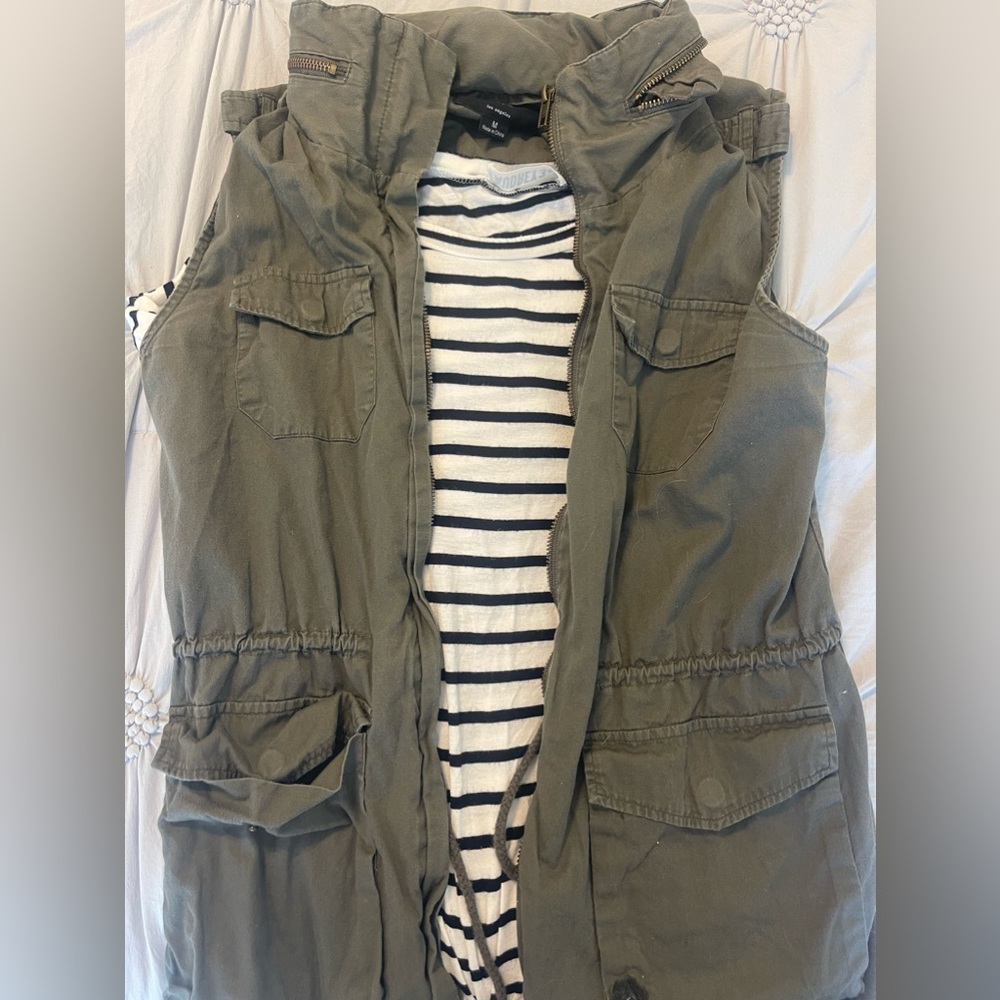 DRY GOODS BUNDLE | Utility vest and striped tee